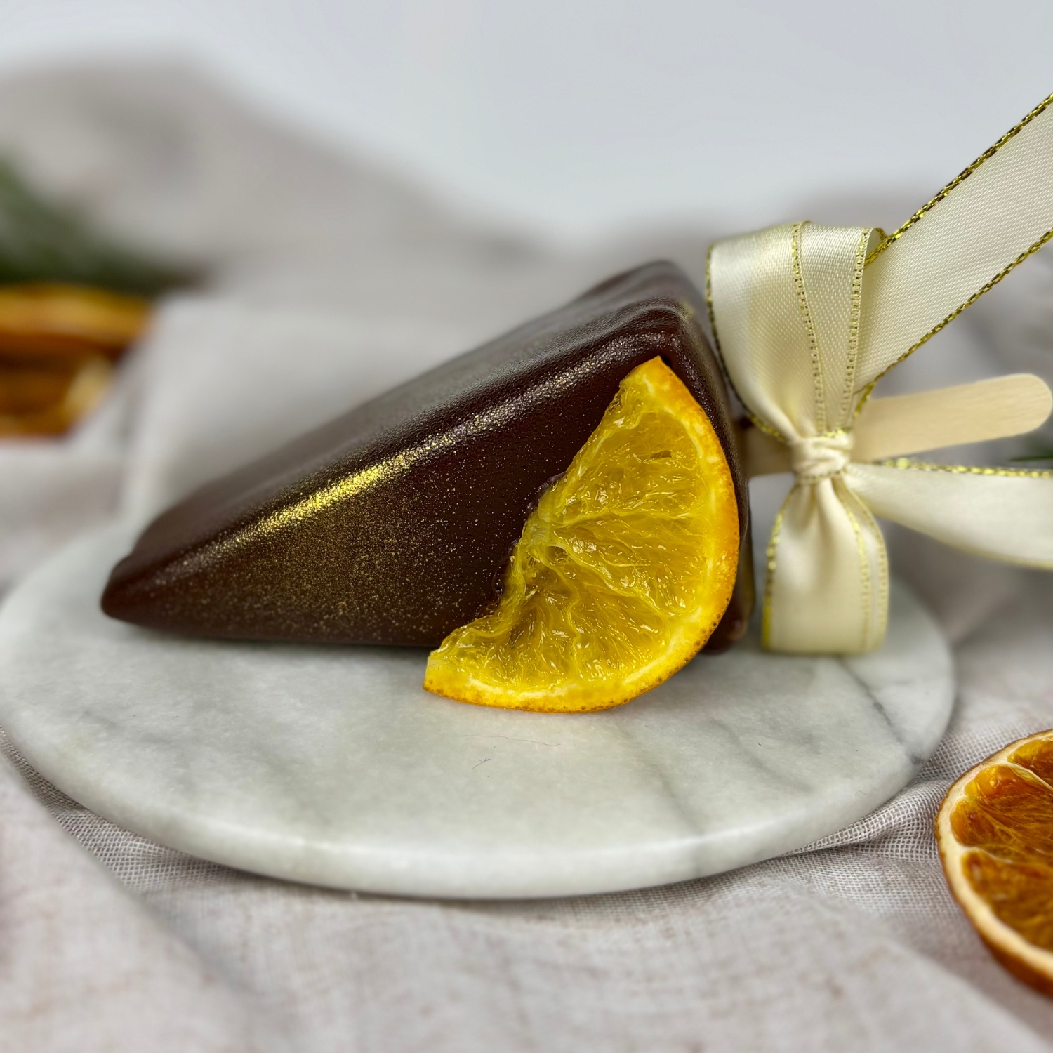 "Gyldne Appelsin" appelsin, mørkchokolade